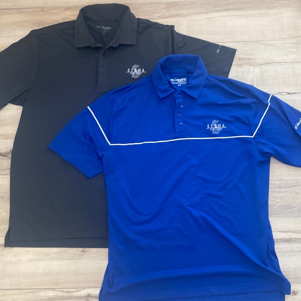 Columbia Golf Mens Polo Bundle Size Large. Bundle of two polos